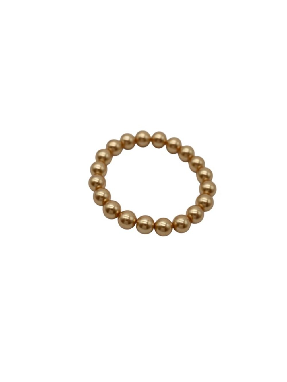 Unbranded Stretch Bracelet Champagne Gold Tone Beaded Ball Statement Jewelry